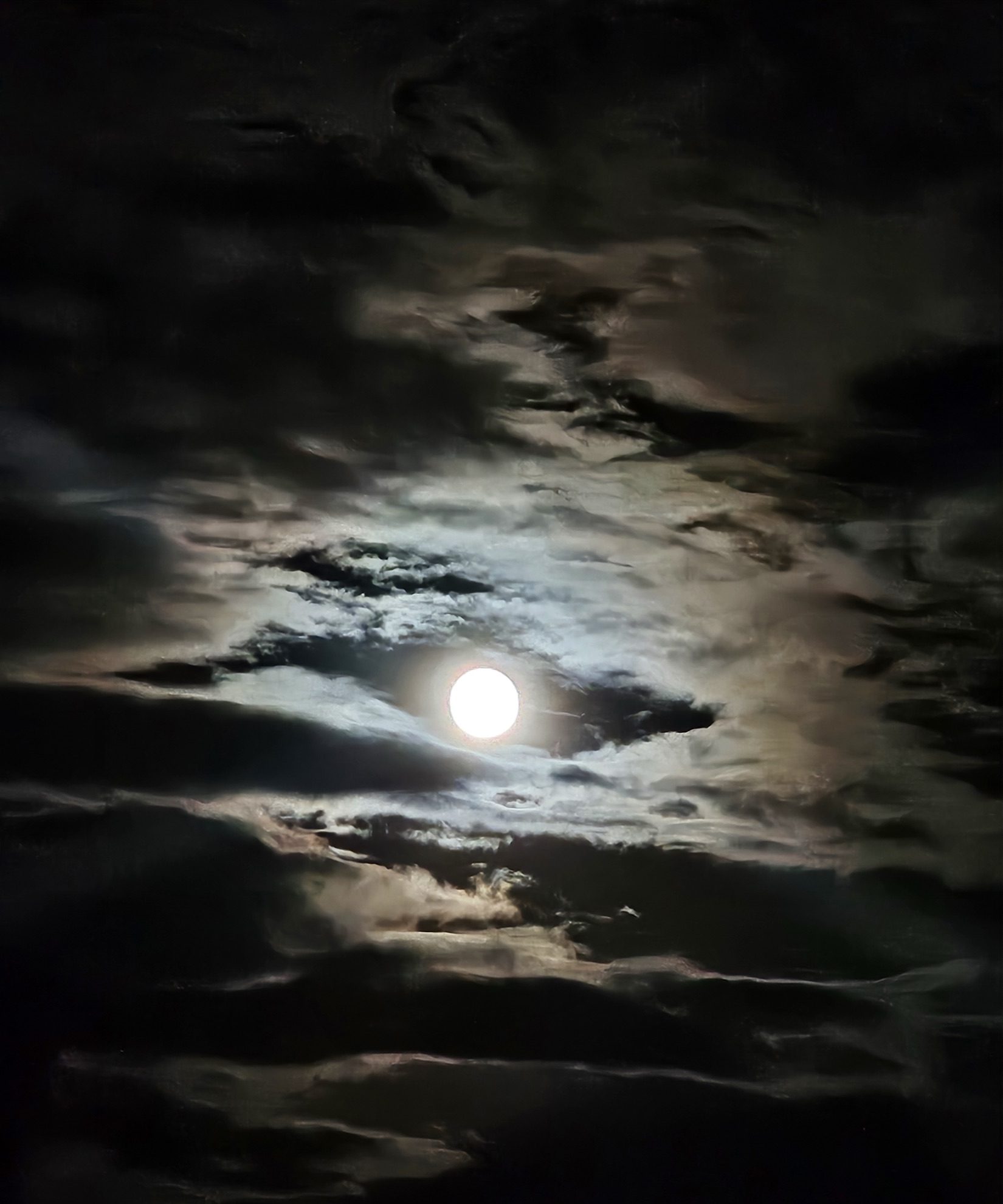 Moonlit sky over Turks and Caicos, by Juanita Harris